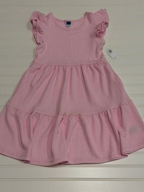 Old Navy Light Pink Ruffle Tiered Girls Dress